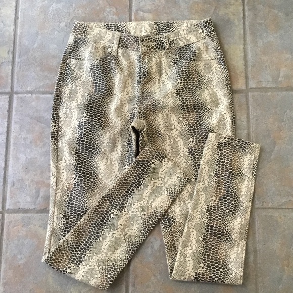 Jontion West Pants - Snake print skinny jeans by Jontion West🍒